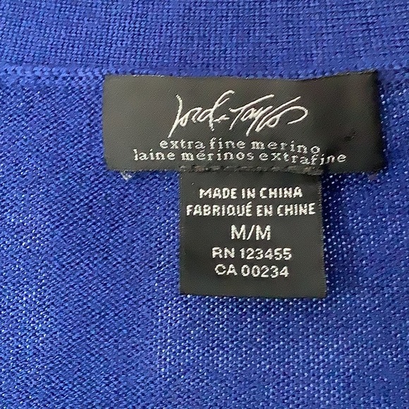 LORD&TAYLOR Cropped Cardigan - Picture 3 of 10